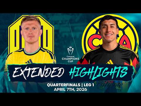 Nashville SC and América end level | Extended Highlights | 2026 Champions Cup - Quarterfinals, Leg 1 — football highlights