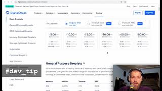 #dev_tip 2. Scale down the DigitalOcean droplet Details