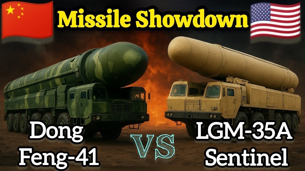 🇨🇳DF-41 vs LGM-35A Sentinel🇺🇲 | Future Missile Warfare | China vs USA 