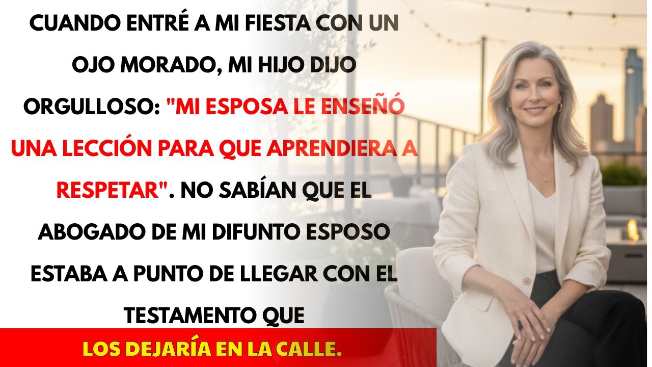 Mi hijo dijo que su esposa me golpeó por respeto. Entonces mi abogado reveló el testamento.
