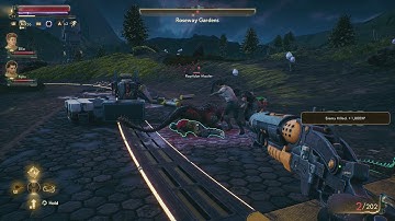 The Outer Worlds - Rosewood Gardens: Felix Millstone Tossball Kicks (Dropkick)  a Raptidon (2019)