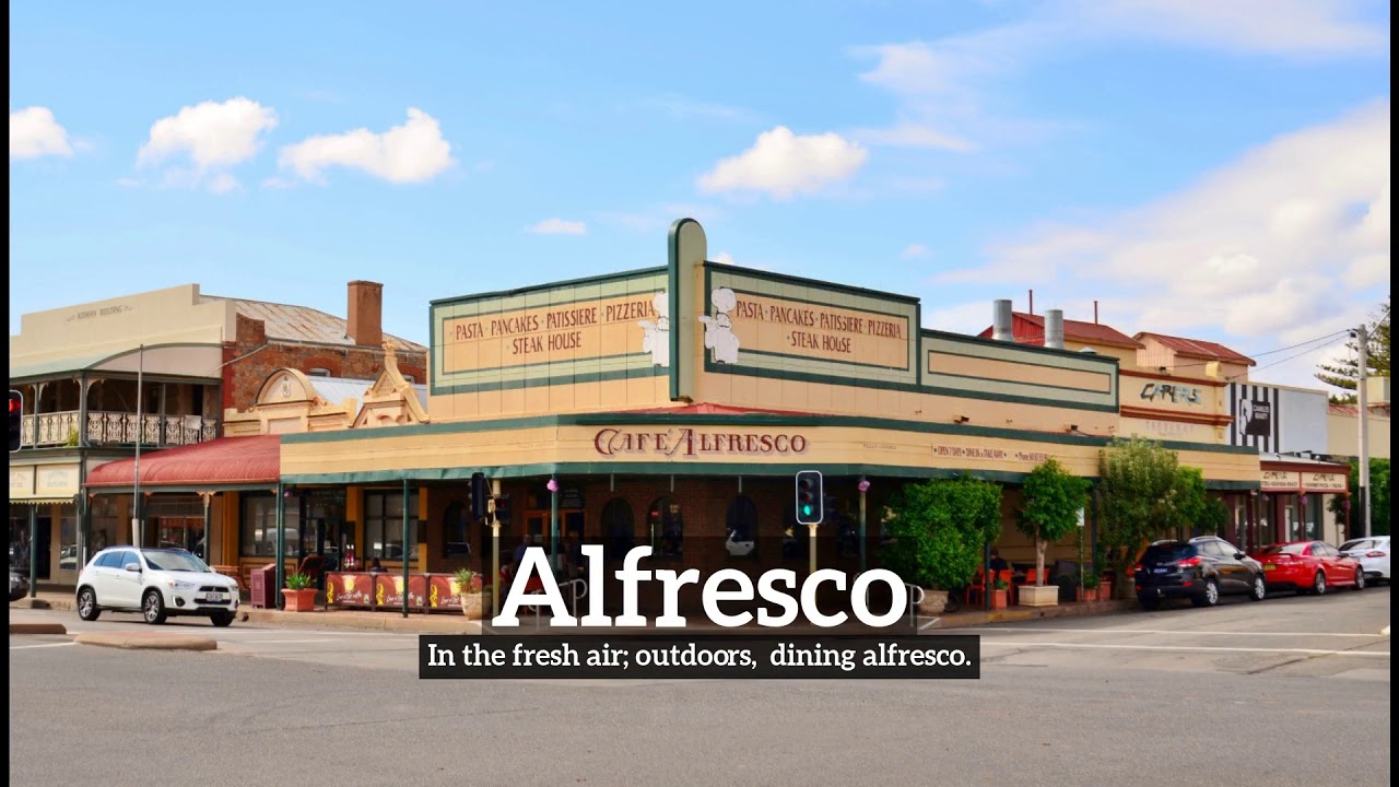 How to Say Alfresco in English? How Does Alfresco Look? What is