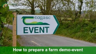 How To Prepare A Demo-Event - 10 Tips By Sandra Hayes, Teagasc