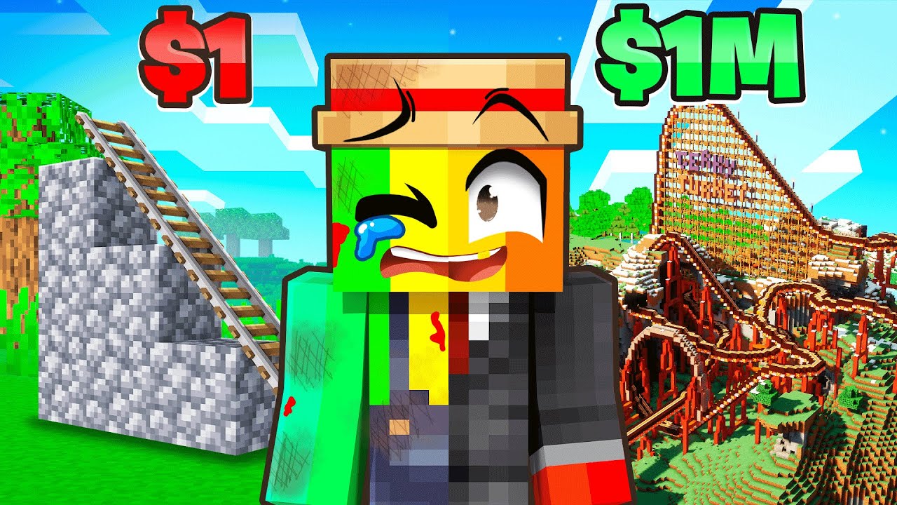 MANÈGE à 1$ vs MANÈGE à 1M$ sur Minecraft