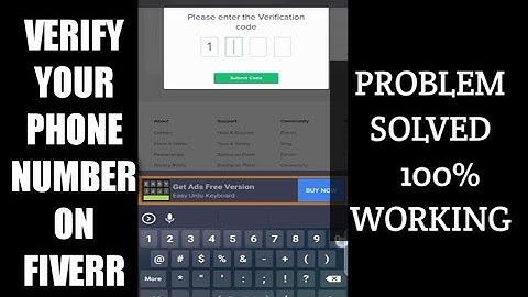 How to verify phone number on fiverr||100%working ||2020