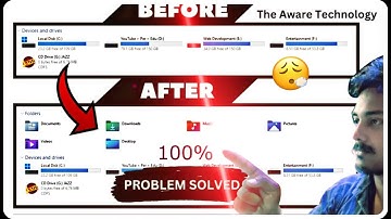 How to Show This PC Folders Desktop, Document, Download 😱 100% Proof ✅ Problem Solved Windows 11