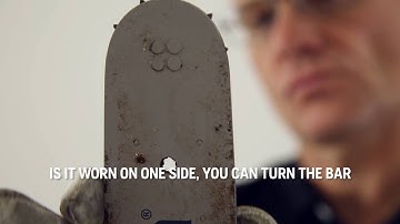 How to maintain a chainsaw guide bar