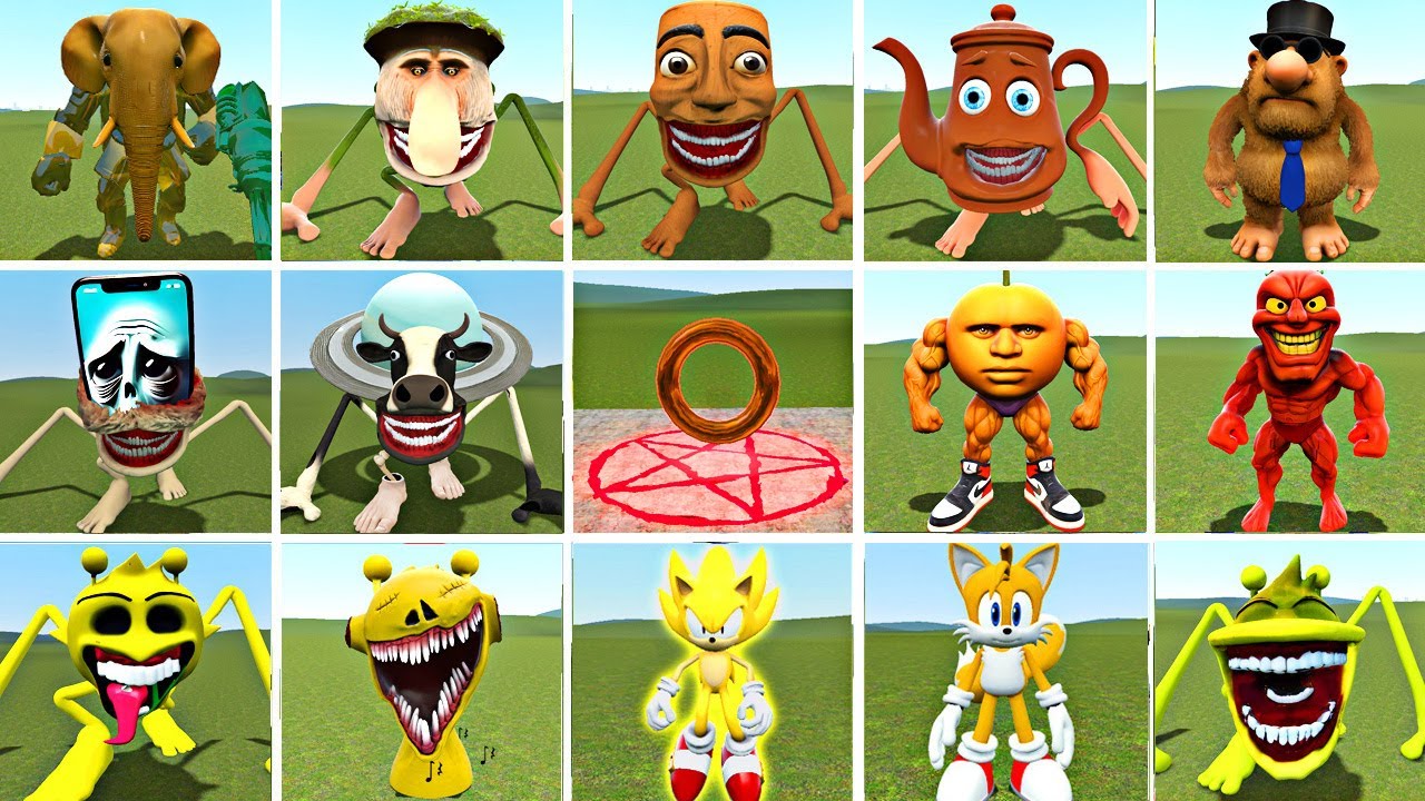 NEW WAR | BRAINROT MONSTER VS YELLOW HERO | WHO WILL WIN | HORROR TRANSFORMATION BATTLE GARRY'S MOD