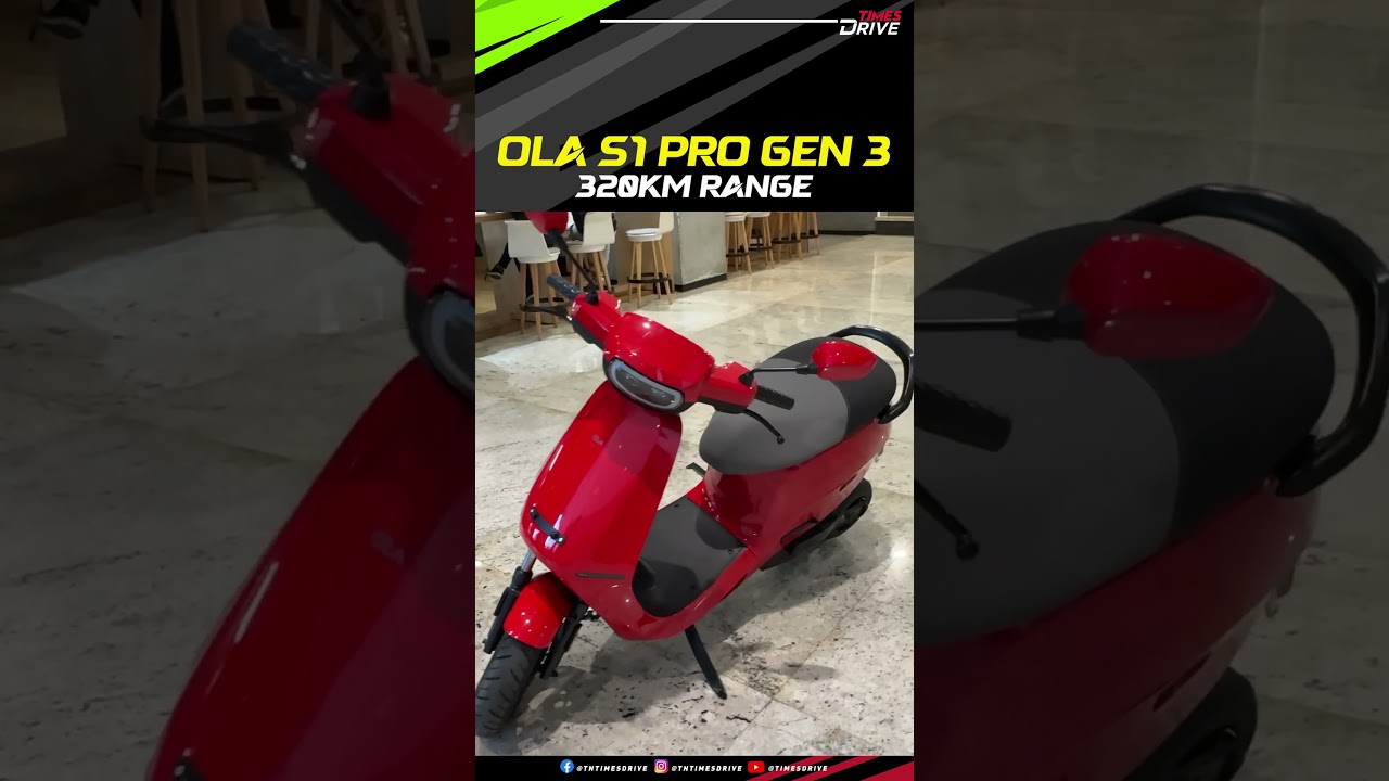 OLA S1 Pro Gen 3 offers a range of 320 Km | 