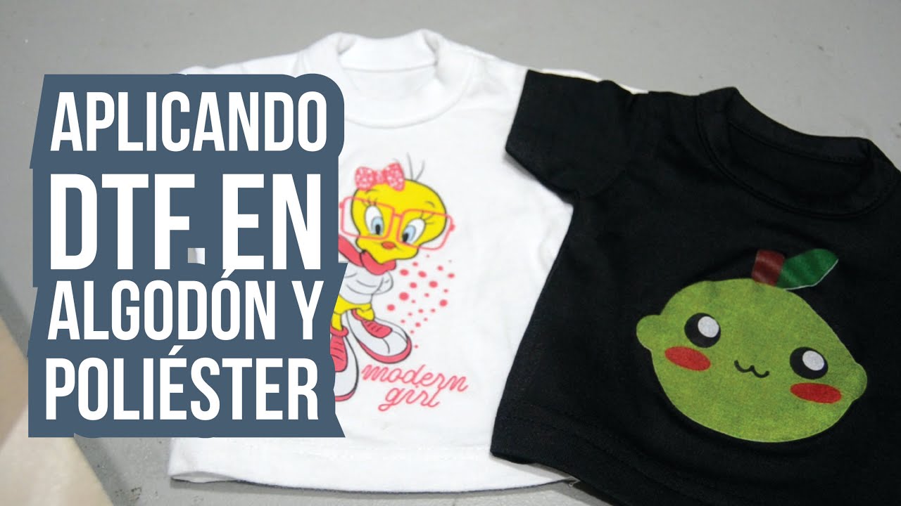 Aplicando DTF en algodón y poliéster