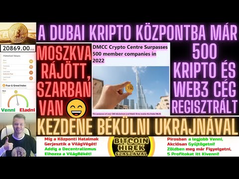 Bitcoin Hírek (1233) - A Dubai Kripto Központba már 500 Kripto és Web3 Cég Regisztrált 