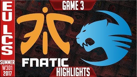 Fnatic vs Roccat Highlights Game 3 | EU LCS Week Week 3 Day 1 Summer 2017 | FNC vs ROC G3