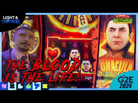 NEW! DRACULA SLOT MACHINE FROM LIGHT & WONDER UPGRADES FRANKENSTEIN WITH A WHEEL!