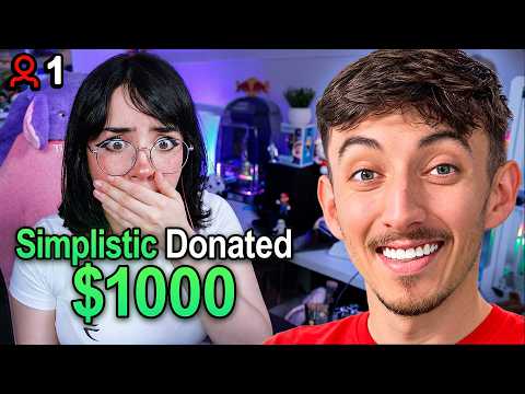 Donating $1000 To Small Streamers