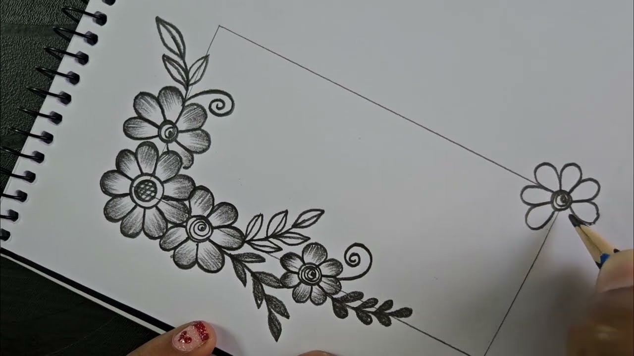 Border design by pencil || Border design for project ||front page border design project work design