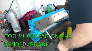 MAKING A TRUCK CAB LOWER PANEL...USING A METAL BRAKE, MAKE IT, 62 C10 PICK UP PROJECT, No.19