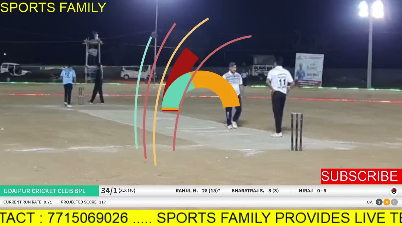 Batting : Udaipur Cricket Club BPL vs Sekhawati Star Jhunjhunu BPL || borawar night cricket trophy||
