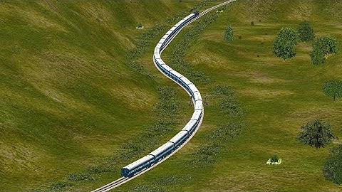 Beautiful S-Curve Over Indian Railways Network | Train Passing Over Snake Curve | MSTS Open Rails
