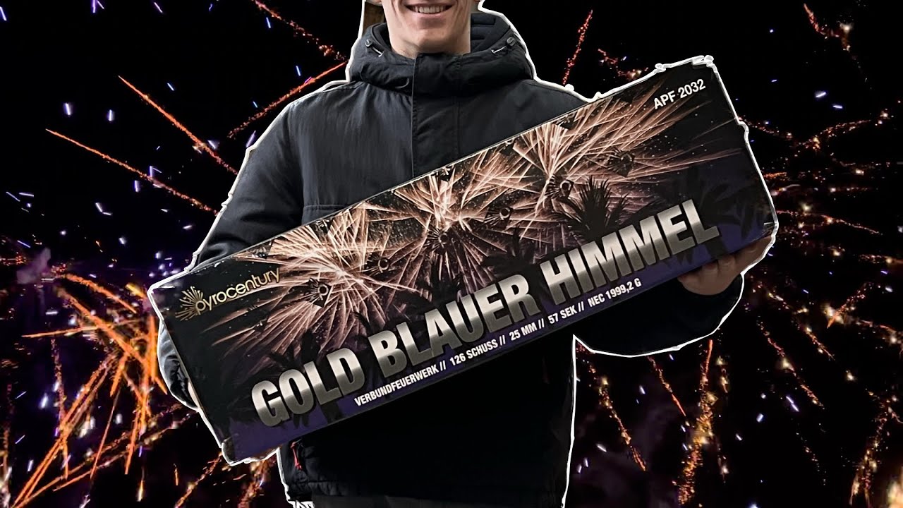 GOLD BLAUER HIMMEL | XXL Goldverbund von Pyrocentury