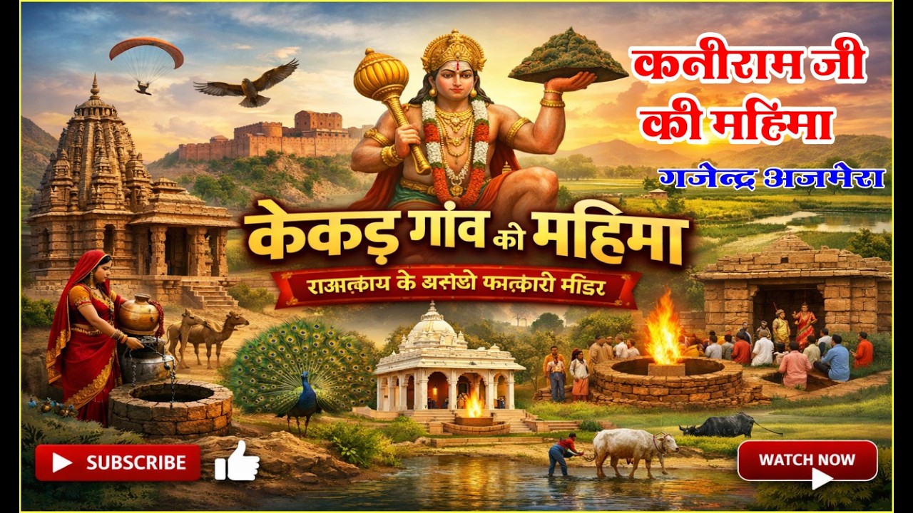 कनीराम जी की महिमा सुनते ही मनोकामना पूर्ण 🙏 केकड़ गाँव की अद्भुत कथा | Gajendra Ajmera Voice