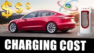 tesla 3 charging cost