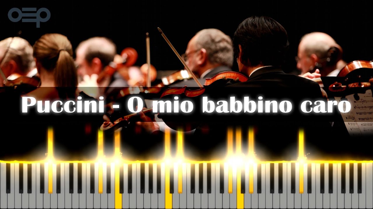 Puccini O mio babbino caro Classical Music with MIDI Visualizer 4K