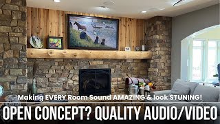 Living/Family Room SUPER CLEAN Surround Sound Installation! Denver, Colorado!