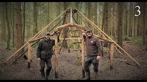 BUSHCRAFT PROJECT with TA OUTDOORS - CELTIC ROUNDHOUSE - Axe / Knife / Saw / Auger - (Ep.3)