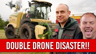 KILLEN BROS KRONE BIG-X 1180 & DRONE DISASTER... FARMFLIX BEHIND THE SCENES | John McClean & Rachel