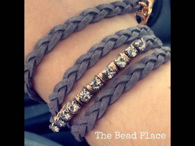 DIY — bracelet made from braided beads