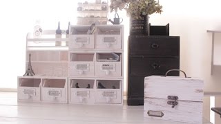 【DIY】セリアの木箱で手作りする薬箱がかわいい♡～Medicine chest of natural taste.