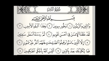 surah At-Tin || Sheikh Maher Al Muqaily || سورة التين