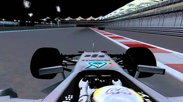 rFactor F1 2014 Patrick34 Mercedes W05 at Abu Dhabi {HD}