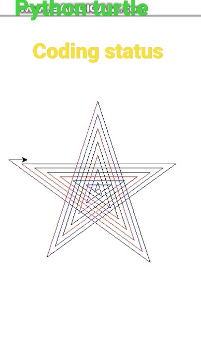 Amazing drawing with python turtle || #coding #codinglife # ...