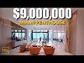Touring a $9 Million Dollar | Miami Penthouse at Prive Island | Peter J Ancona