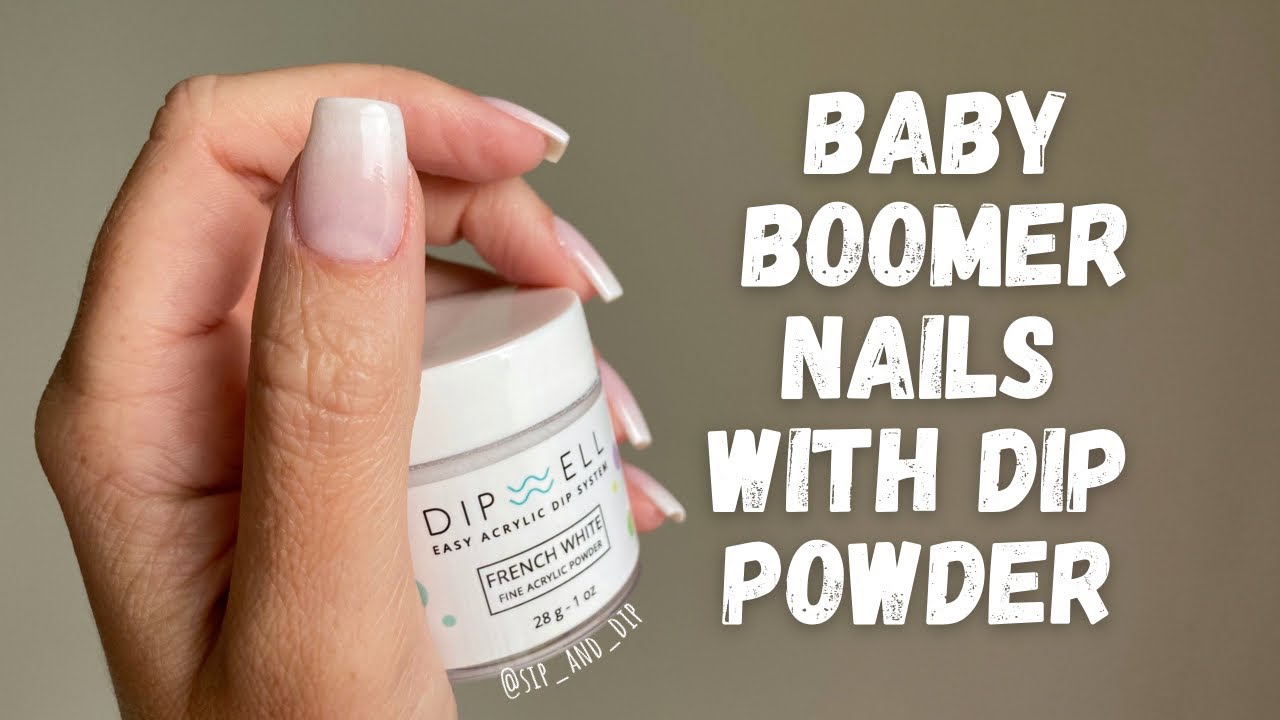 EASY Baby Boomer Nails w/ Dip Powder Scrub Ombré & Tap Ombré Dipwell Dip Powder Review YouTube