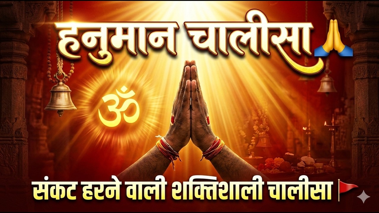 हनुमान चालीसा 🙏 | संकट हरने वाली शक्तिशाली चालीसा | Hanuman Chalisa Full Path