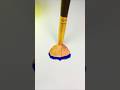 Golden✨&amp; Royal Blue💙 One Stroke Art| Relaxing &amp; Satisfying #youtubeshorts #shortsfeed #art #colors