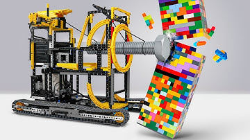 Lego Machines Smash the Tower!