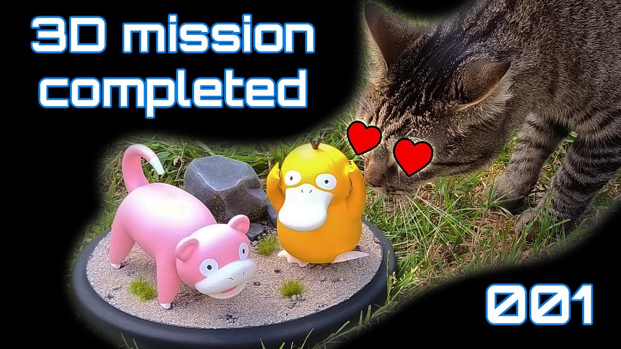 001 - Diorama Pokémon feat Ramoloss & Psykokwak - [3D Mission completed]