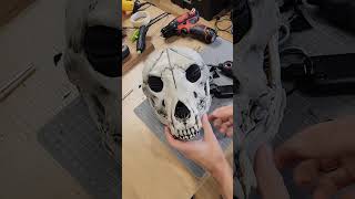 How to install animatronic eyes and create eyelid covers for a mask