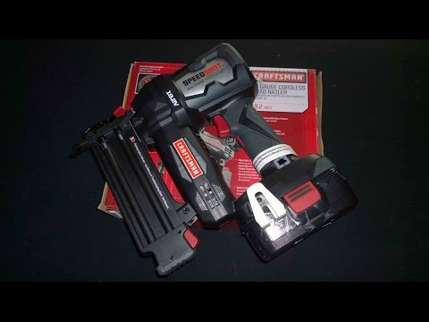 Craftsman C3 19.2V Brad Nailer Review Testing - YouTube