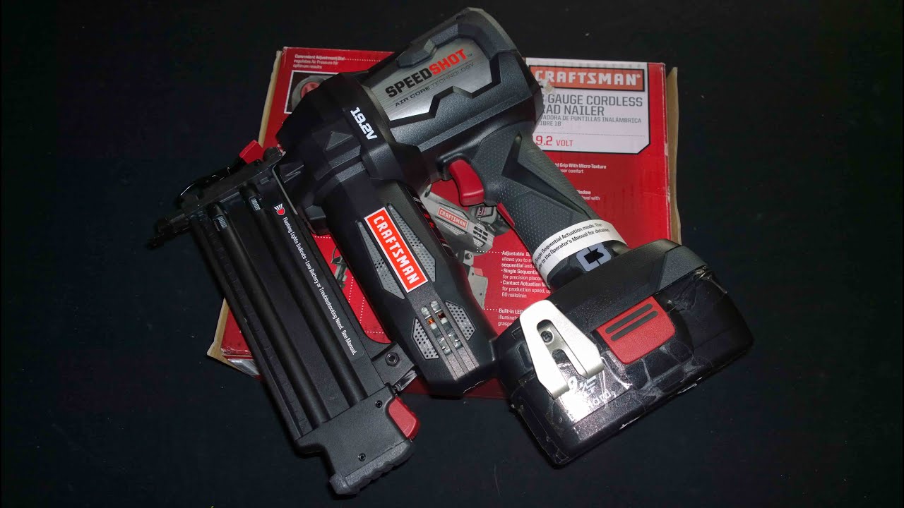 Craftsman C3 19.2V Brad Nailer Review Testing - YouTube