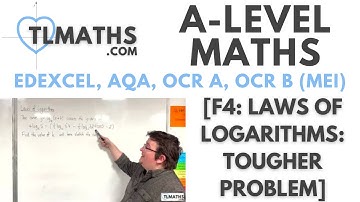 A-Level Maths: F4-06 [Laws of Logarithms: Tougher Problem]