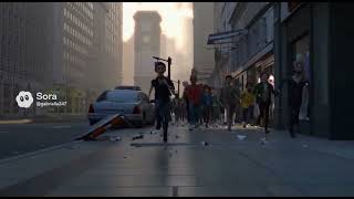 If plotagon had crowd panic scenes 1 #ai #sora 