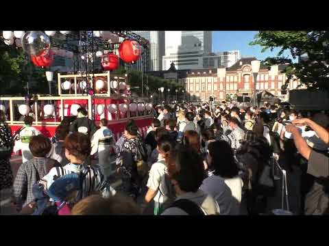 銀座カンカン娘　2022年東京丸の内盆踊り７　行幸通り　大手町丸の内有楽町夏祭り