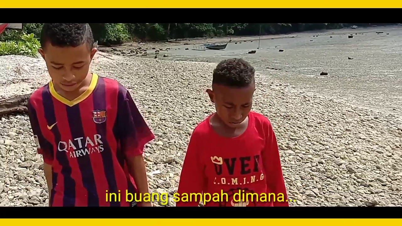 Komedi Anak Kecil Papua Lucu Laut Bukanlah Tempat Sampah Renatu