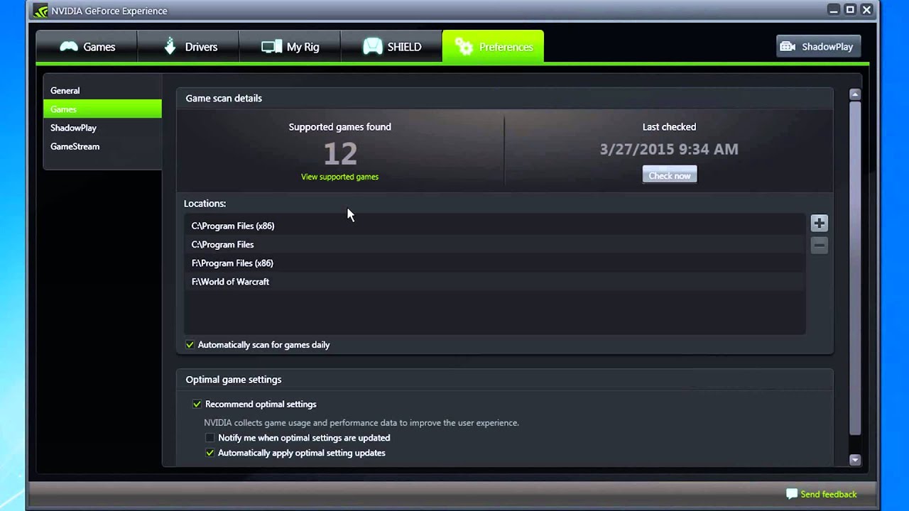 NVIDIA GeForce Experience Finally Sees My Games - YouTube