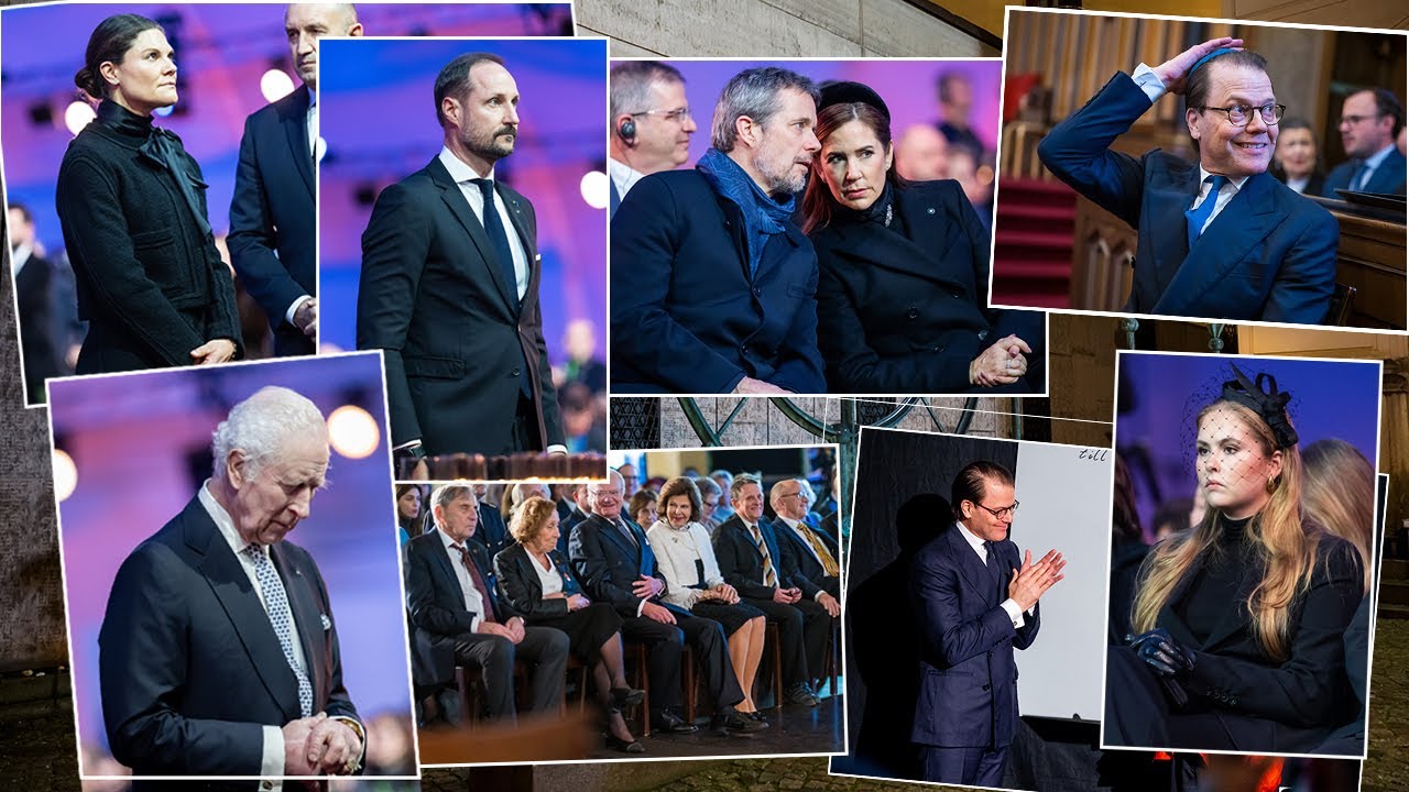 Swedish and European Royals participating in memorial service for Holocaust victims