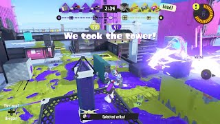 Splatoon 3: Taking control in Tower Control [7(1)-2, Range Blaster]